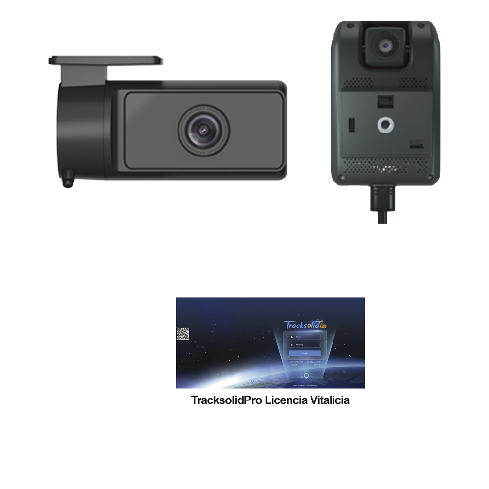 KIT Dashcam con sistema de control ADAS (asistencia de manejo) y Camara de cabina (CI03) / Multiples alarmas /Comunicación dos vías / ideal para