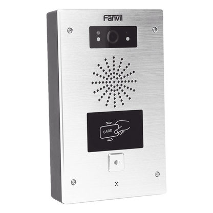 Video portero IP, 2 líneas SIP, 2 relevadores, lector de tarjeta RFID, Compatible con NVR Hikvision por Onvif, con botón para llamada