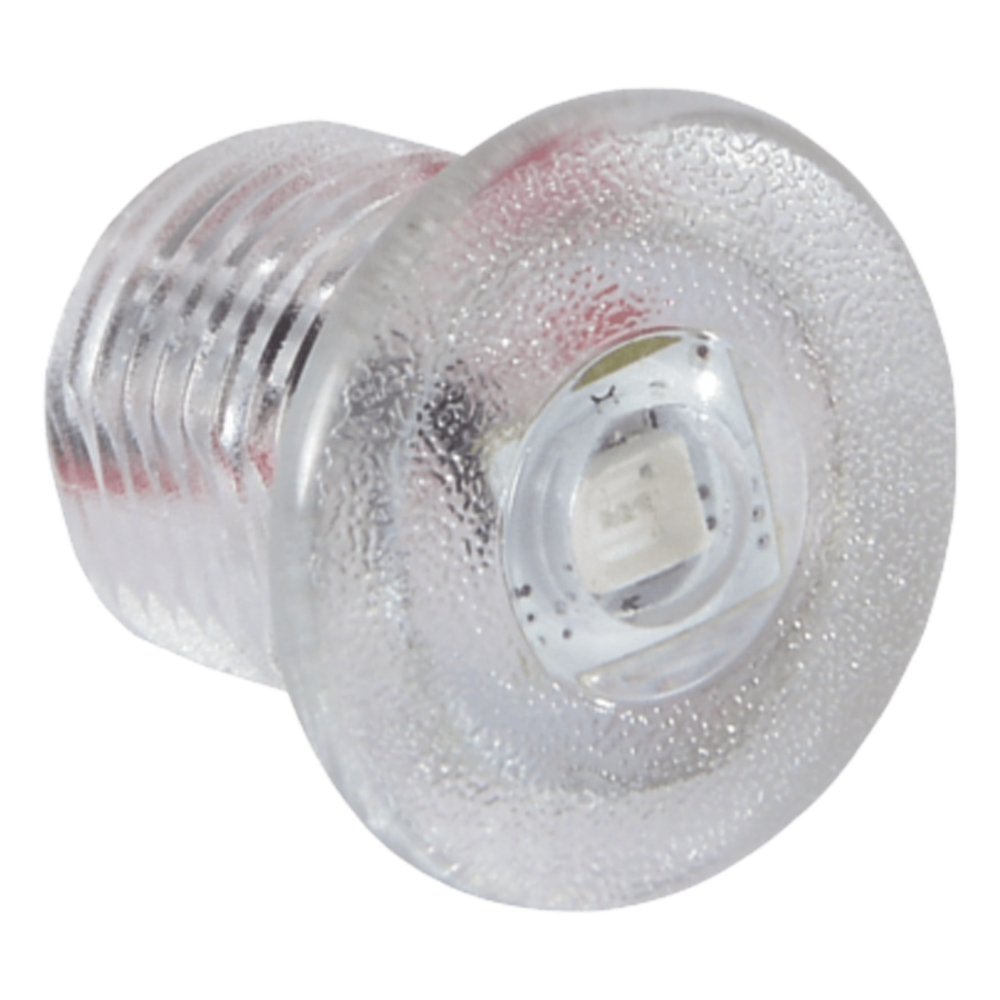 Luz led marina de cortesía serie Newt, emite luz de color rojo de 45 lúmenes, para uso exterior e interior, fabricado bajo norma de protección IP67