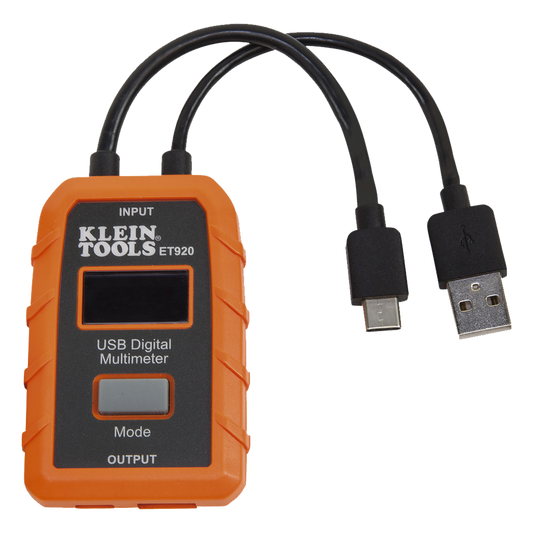 Multímetro digital USB para USB-A y USB-C.