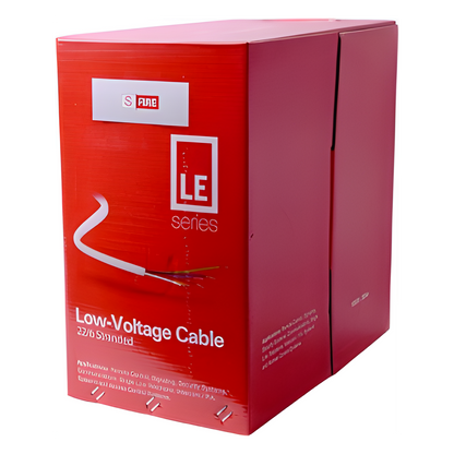 Bobina de 305 m (1000 ft) / Cable para Alarma 6x22 AWG / CCA / Blanco