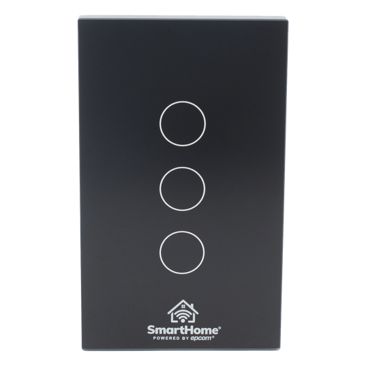(Wifi) Apagador switch inalámbrico WIFI, control de 3 regresos de carga, 110V