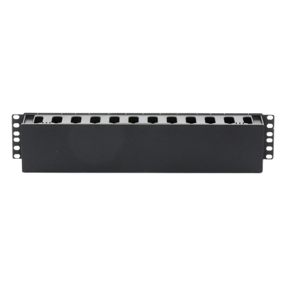 Organizador de Cables Horizontal de 2U para Rack de 19", Fabricado en Polímero Resistente a Deformaciones y Rayones