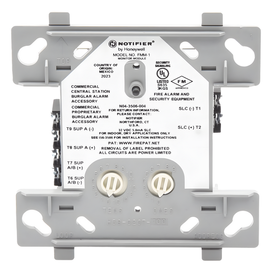 Módulo monitor direccionable para dispositivos de contacto normalmente abierto, compatible con FlashScan® y CLIP