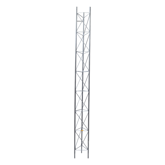 Tramo de Torre Arriostrada de 3m x 45cm, Galvanizado por Inmersión, Hasta 60 m de Elevación. Zonas Húmedas.