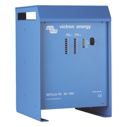 Skylla-TG 24/100 / Cargador de Baterías para Ambientes Marinos 24 V, 100 A / Bancos de 500 a 1000 Ah