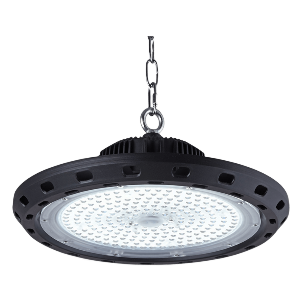 Campana Led Industrial UFO / 100 W / Suspendido / 85 - 265 V CA / Luz Fría 6500 K.