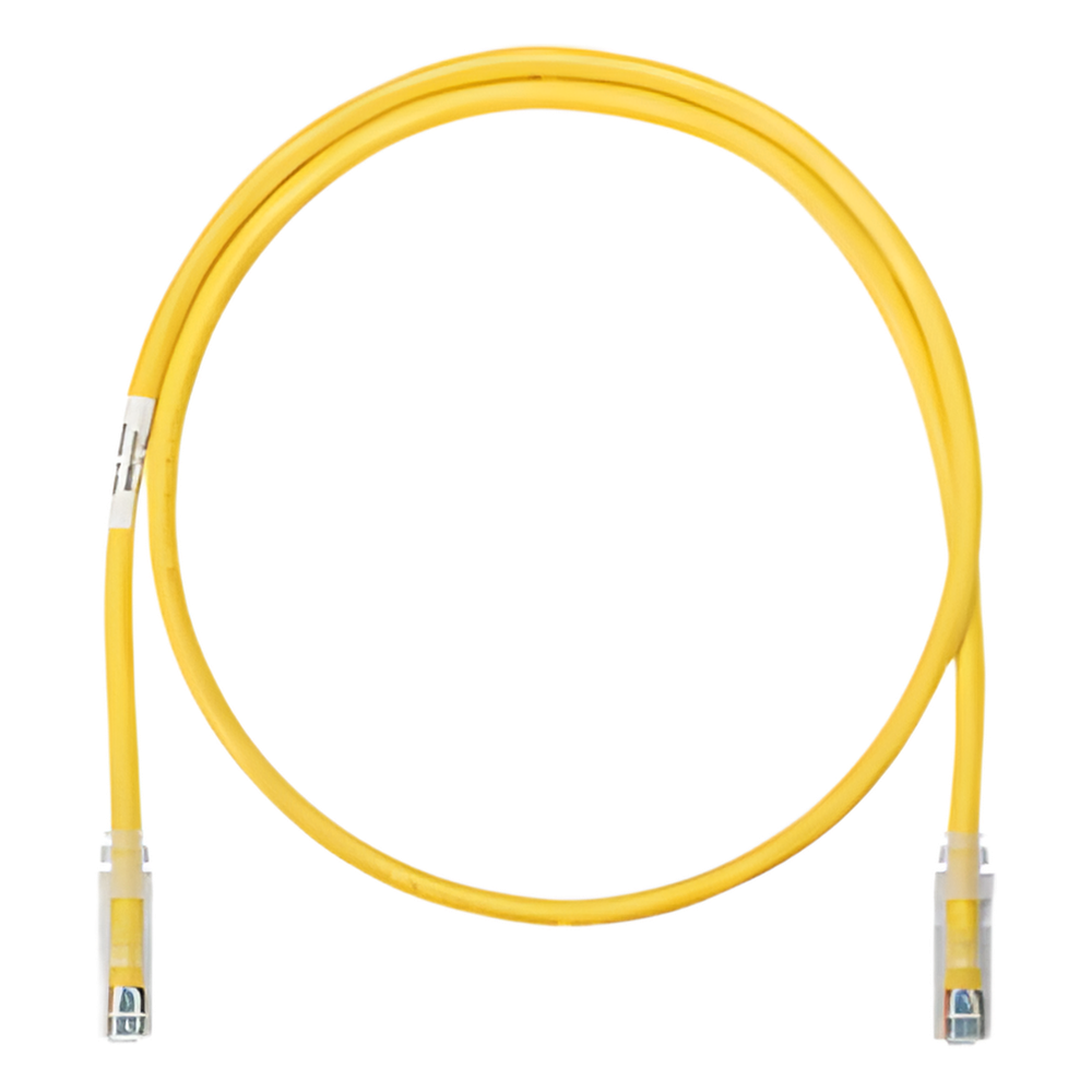 Cable de Parcheo UTP Categoría 6, con Plug Modular en Cada Extremo - 1.5 Metros (4.92 Pies) - Amarillo