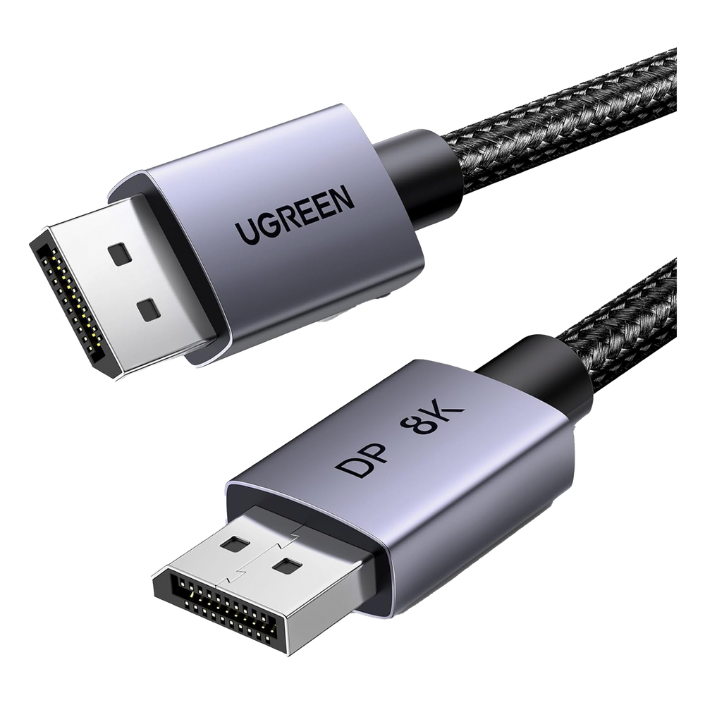 Cable DisplayPort 1.4 | 3 Metros (9.84 Pies) | Resolución 8K@60Hz | Blindaje Interno Múltiple | 3D/HDR+/HDCP | 32.4 Gbps | FreeSync G-Sync |