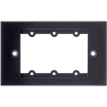 Kit Wall Plate HDMI | Frame 1 Gang METAL Versión USA | Inserción HDMI Espacio Simple | Incluye Inserciones en y Tornillos | Negro