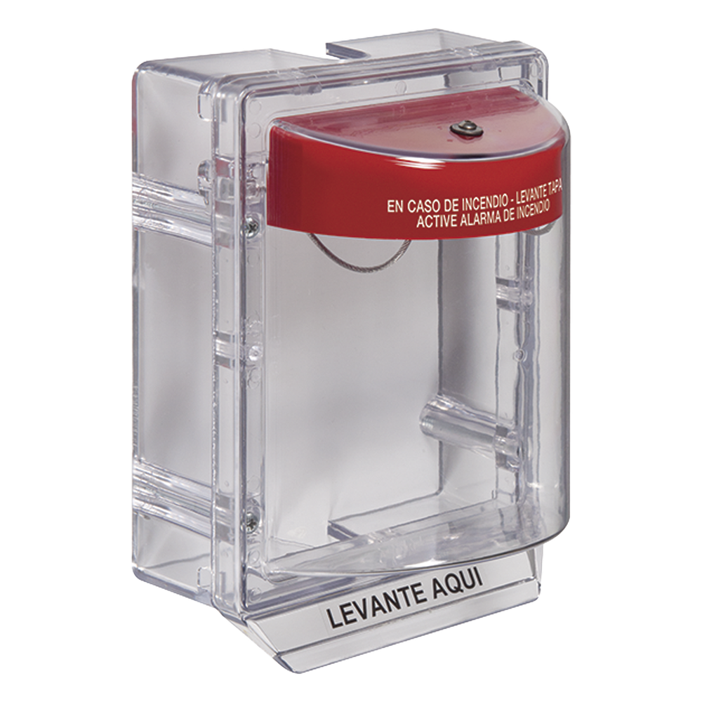 Cubierta Protectora Serie Stopper II® De Policarbonato, Con Bocina, Espaciador Transparente, Etiqueta en Español
