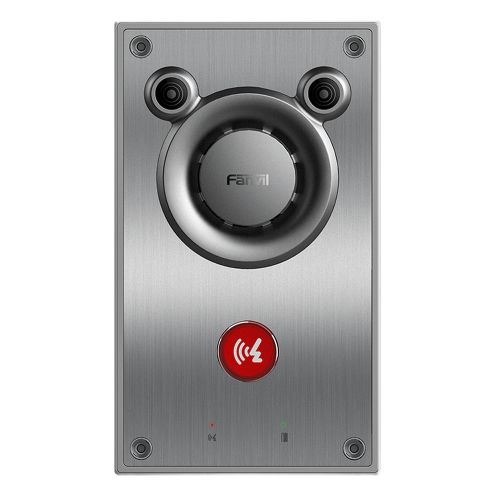 Intercomunicador IP de Emergencia / Altavoz 10W / 2 Líneas SIP / IP66 e IK10 Anti-vandálico / PoE 802.3af / Doble Micrófono con Reducción de Ruido