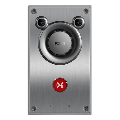 Intercomunicador IP de Emergencia / Altavoz 10W / 2 Líneas SIP / IP66 e IK10 Anti-vandálico / PoE 802.3af / Doble Micrófono con Reducción de Ruido