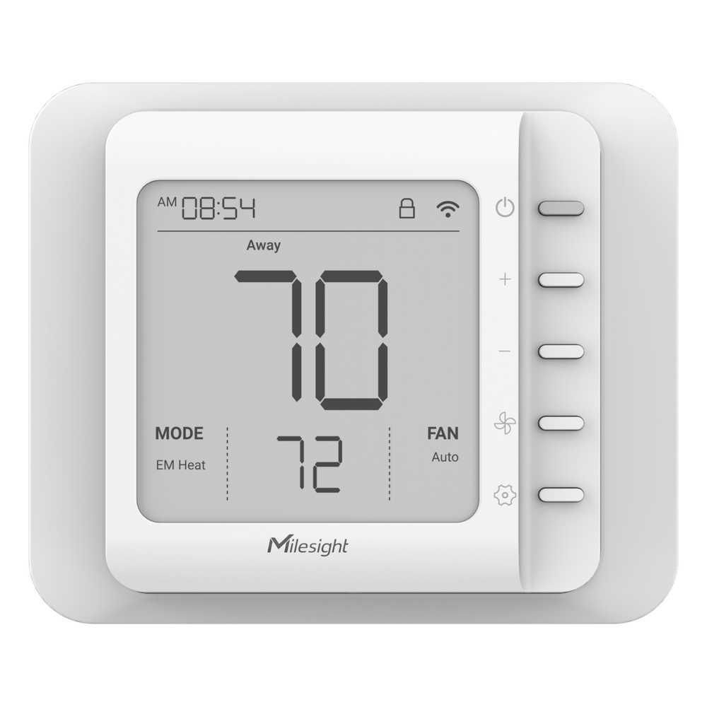 Termostato Inteligente LoRaWAN para HVAC / 4 Etapas Calefacción + 2 Refrigeración / Compatible con Bombas de Calor y Calderas / Control Inalámbrico