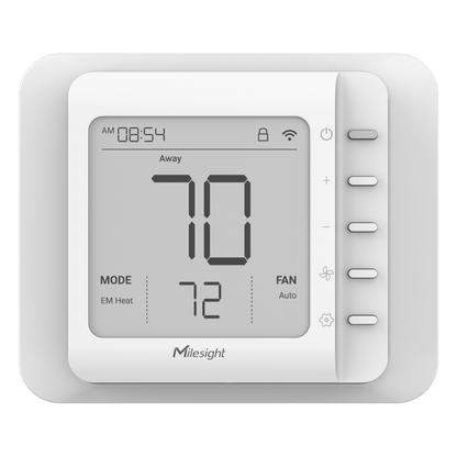 Termostato Inteligente LoRaWAN para HVAC / 4 Etapas Calefacción + 2 Refrigeración / Compatible con Bombas de Calor y Calderas / Control Inalámbrico