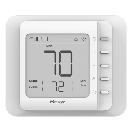 Termostato Inteligente LoRaWAN para HVAC / 4 Etapas Calefacción + 2 Refrigeración / Compatible con Bombas de Calor y Calderas / Control Inalámbrico