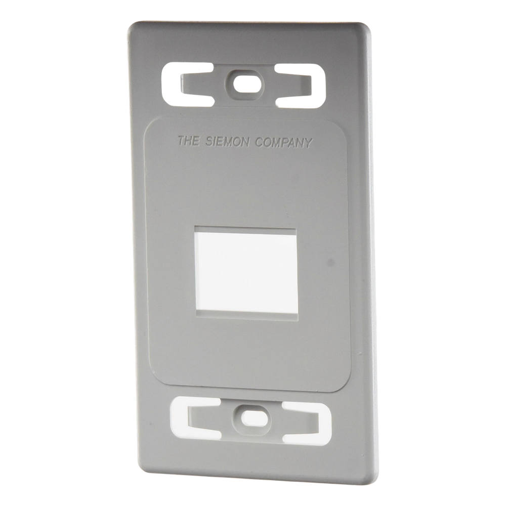Placa de Pared Modular MAX, de 2 Salidas, Color Blanco
