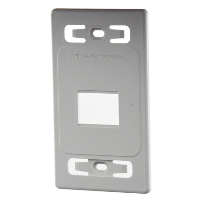 Placa de Pared Modular MAX, de 2 Salidas, Color Blanco