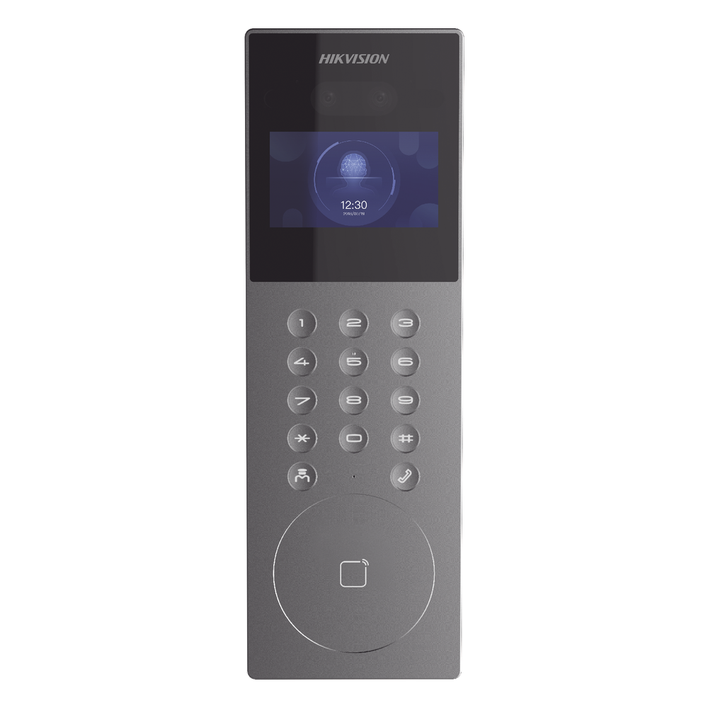Videoportero IP Multiapartamento con Reconocimiento Facial / Llamada a App HikConnect (requiere monitor) / Protección IP65 / Apertura por Rostro