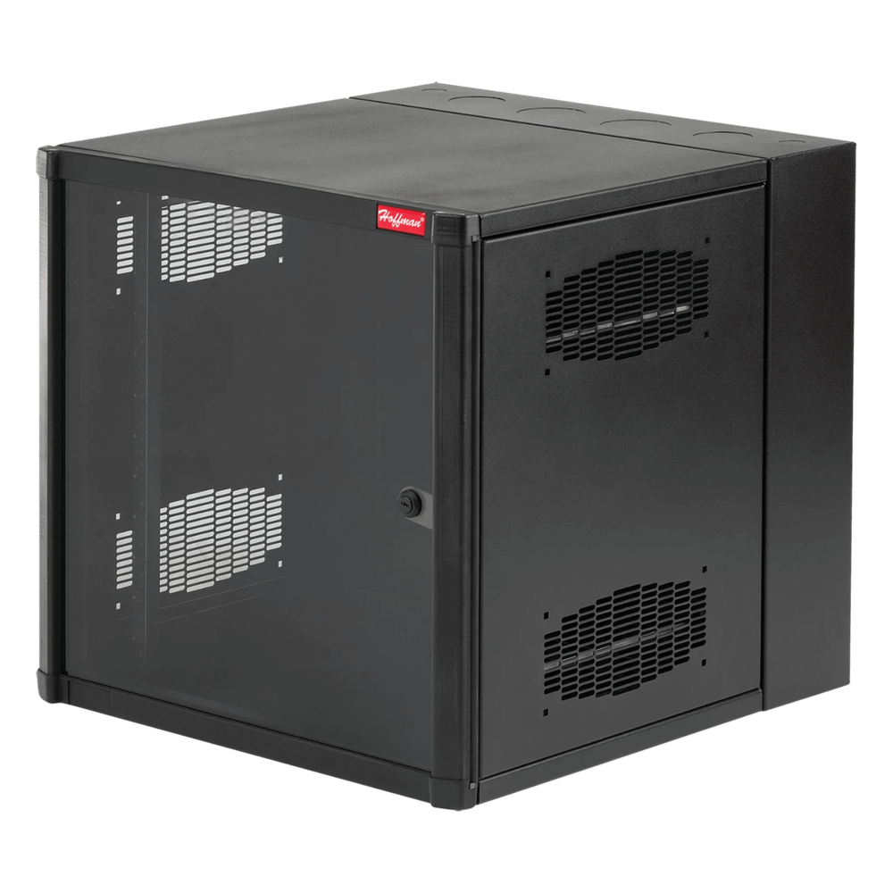 Gabinete AccessPlus de 26 UR Montaje en Pared de 19in, Rieles Numerados y Roscados #10-32, Puerta con Ventana de Seguridad, 600 mm de Ancho, 762 mm