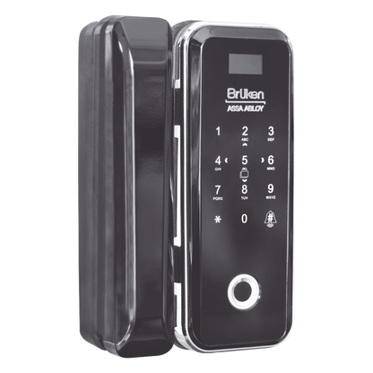 Cerrojo Electrónico con Lector de Huella/ Contraseña/ Tarjeta para Puerta de Vidrio