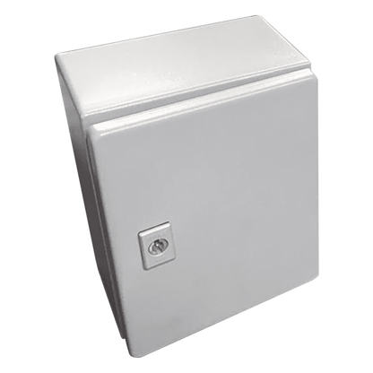 Gabinete de Acero, Nema 4 -IP 66 de 50 x 50 x 30 cm con Platina y certificado UL.