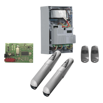 Kit de operadores AXO 3024 Para puertas Abatibles de hasta 3 Metros y 500 Kg de peso por hoja