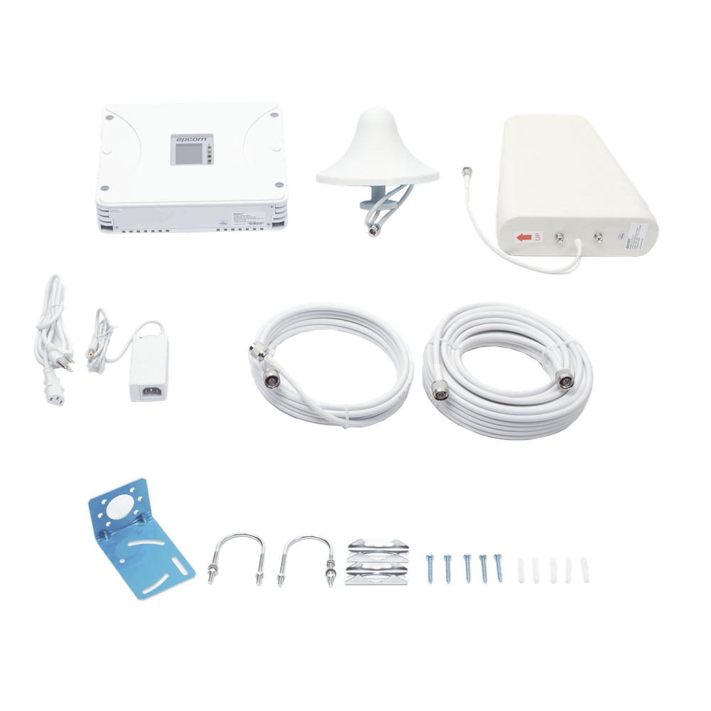 Kit Amplificador de Señal Celular 2G, 3G, 4G y 5G / Mejora llamadas convencionales y VoLTE / Amplifica señal de TELCEL, AT&T, MOVISTAR, BAIT,DiRi y