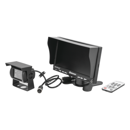 Camara de Reversa Alambrica y Monitor para Vehiculos de Trabajo y Montacargas