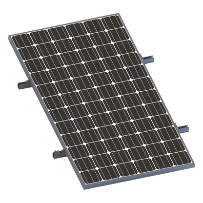 Kit De Minirieles Para Panel Solar Arreglo 1X1 Para Instalación Plano En Lámina