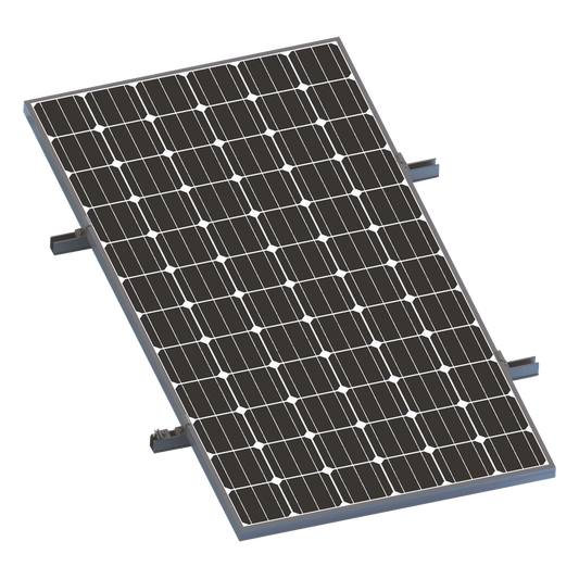 Kit De Minirieles Para Panel Solar Arreglo 1X1 Para Instalación Plano En Lámina