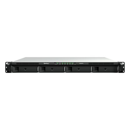 Servidor NAS Rackmount / 4 Bahías Hot-Swappable 1U / 2000/1300 MB/s Lectura/Escritura / 4 Puertos 1GbE RJ45 / PCIe 3.0 x8 / Dual Power Supply