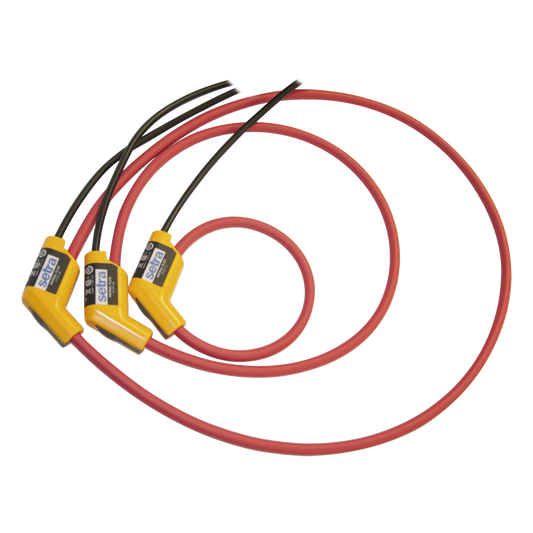 Transformador de corriente tipo bobina Rogowski, sonda flexible de 12 pulgadas, rango de 5 a 1,500 A, para submedición de energía