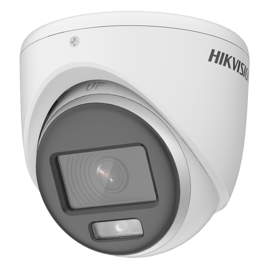 [Dual Light + ColorVu] Turret TURBOHD 2 Megapixel (1080p) / Lente 2.8 mm / 20 mts IR + 20 mts Luz Blanca / Gran Angular 105° / Exterior IP67