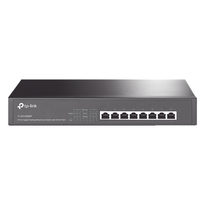 Switch Gigabit PoE+ no administrable de 8 puertos 10/100/1000 Mbps, para escritorio