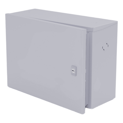 Gabinete para instalación de 1 Batería , Fabricado en Lámina Galvanizada, Accesorios para poste (No incluidos)