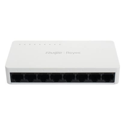 Switch no administrable, Visible en la Topología de la Nube, con 8 puertos 10/100 Mbps