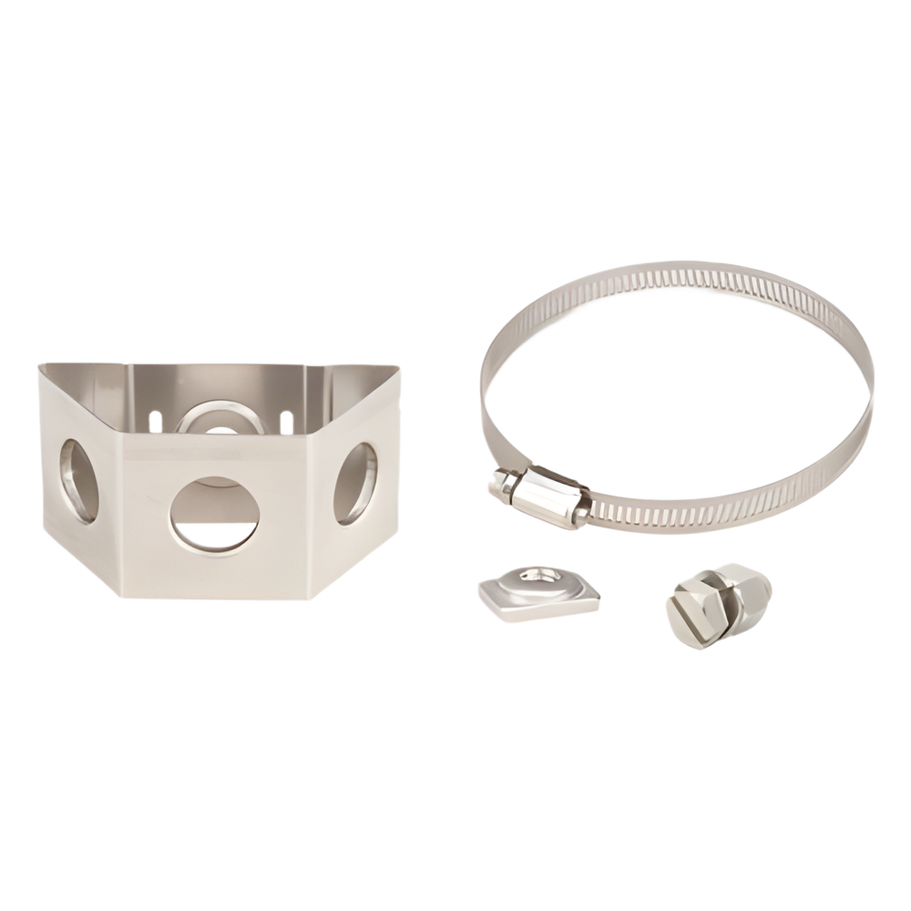 Adaptador para Sujetadores Tipo Mariposa. Instalación en Tubo con Diámetro 0.75 a 1.5 Pulgadas (19.05 a 38.1 mm). Paquete de 10 Piezas