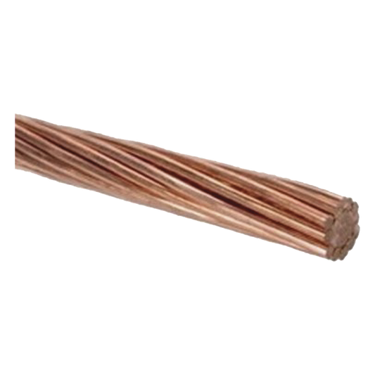 100 m / 1/0 AWG / Cable Eléctrico / Cobre Desnudo / Semiduro 7 Hilos