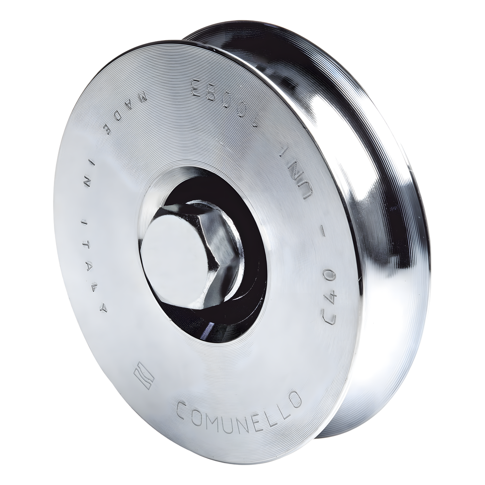 310 - Rueda de 8 cm SIN Soporte / Soporta hasta 200 kg / Canal Tipo "U"