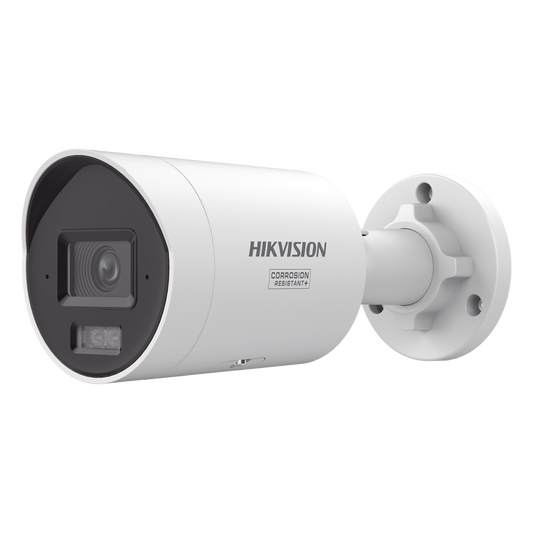 [Dual Light + ColorVu 3.0 + HikAI] Bala IP 6 Megapixel / Lente 2.8 mm / 40 mts IR + Luz Blanca / 2 Microfonos Integrados / Exterior IP67 / Estrobo