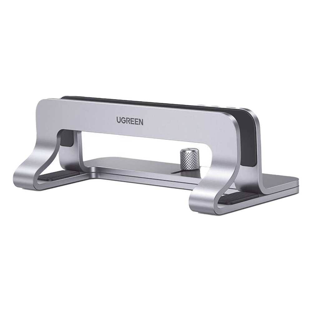 Soporte Vertical para Laptop / Adecuado para escritorio / Anchura Ajustable (12-26mm) / Amplia compatibilidad / Anti-Arañazos / Anti-Deslizante