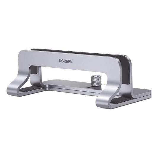 Soporte Vertical para Laptop / Adecuado para escritorio / Anchura Ajustable (12-26mm) / Amplia compatibilidad / Anti-Arañazos / Anti-Deslizante