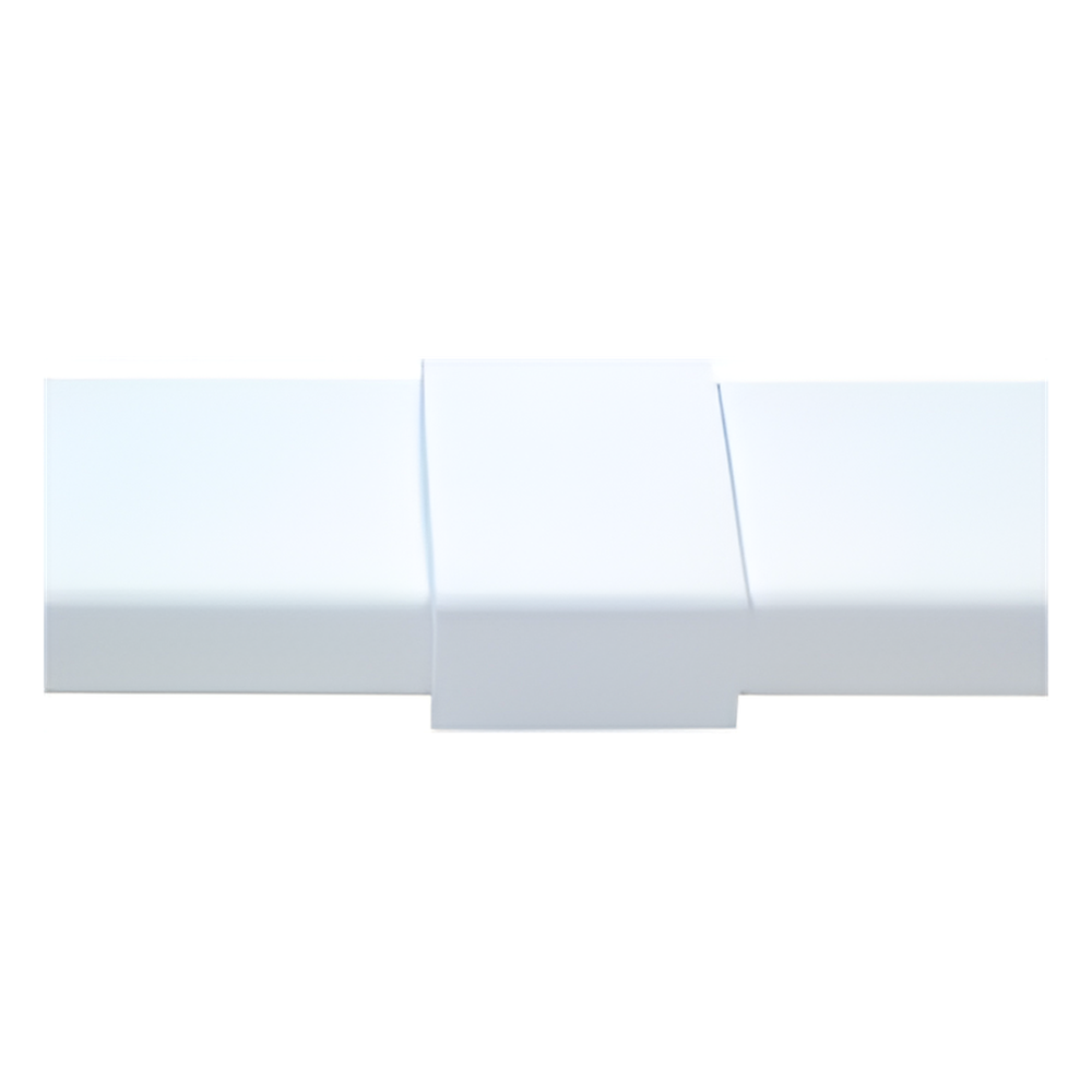 Pieza de unión color blanco de PVC auto extinguible, para canaleta PT48 (6180-01002)