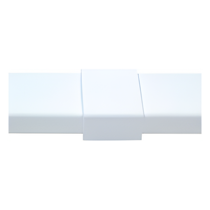 Pieza de unión color blanco de PVC auto extinguible, para canaleta PT48 (6180-01002)