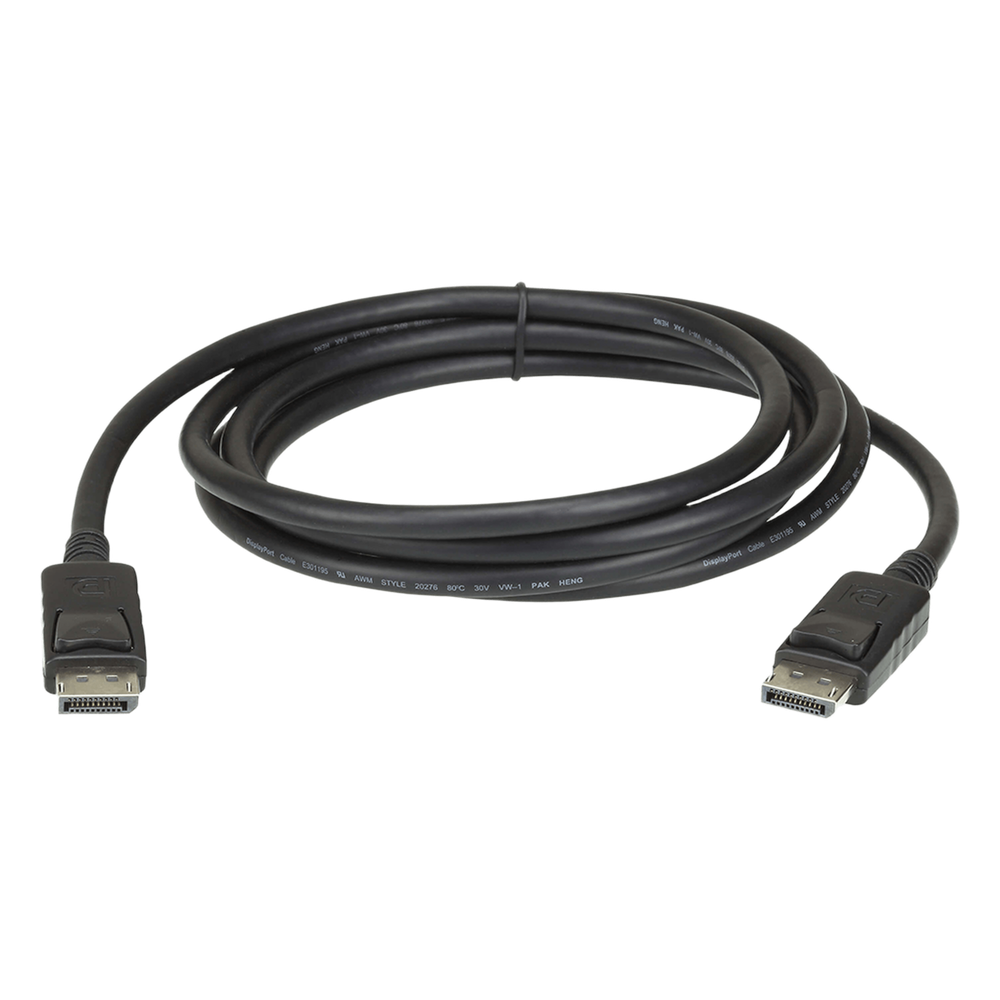 Cable DisplayPort | Longitud 2m | Alta definición | Hasta 8K | HDR Dinámico | 32 canales de audio digital | Pestañas de seguridad con botón de