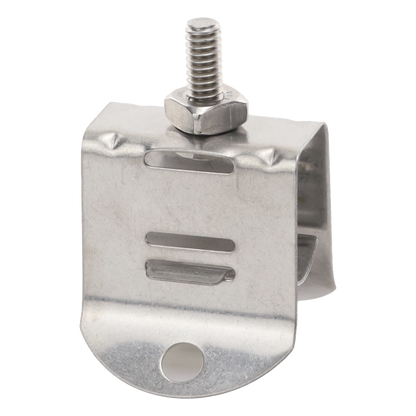 Sujetador de Doble Click para Cable Coaxial de 1/2 Pulgada Paquete de 10 Piezas