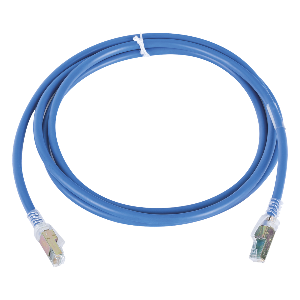 Patch Cord Z-MAX Cat6A UTP, CM, 2.13 Metros (7 Pies), Color Azul, Versión Bulk (Sin Empaque Individual)