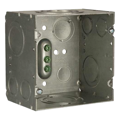 Caja Cuadrada 4- 11/16" x 4 11/16"/ Profundidad de 3-1/4"/ 2 Entradas 1", 1 1/4", 1 1/2", 2", 2 Entradas 1"-1 1/4", 2 Entradas 3/4 "- 1", 4 Entradas