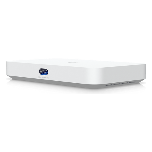 UCG Fiber Cloud Gateway de 10G de Escritorio con Switch Integrado de 4 Puertos 2.5 GbE y 1 Puerto 10G SFP+, Compatibilidad Total con Full Stack UniFi